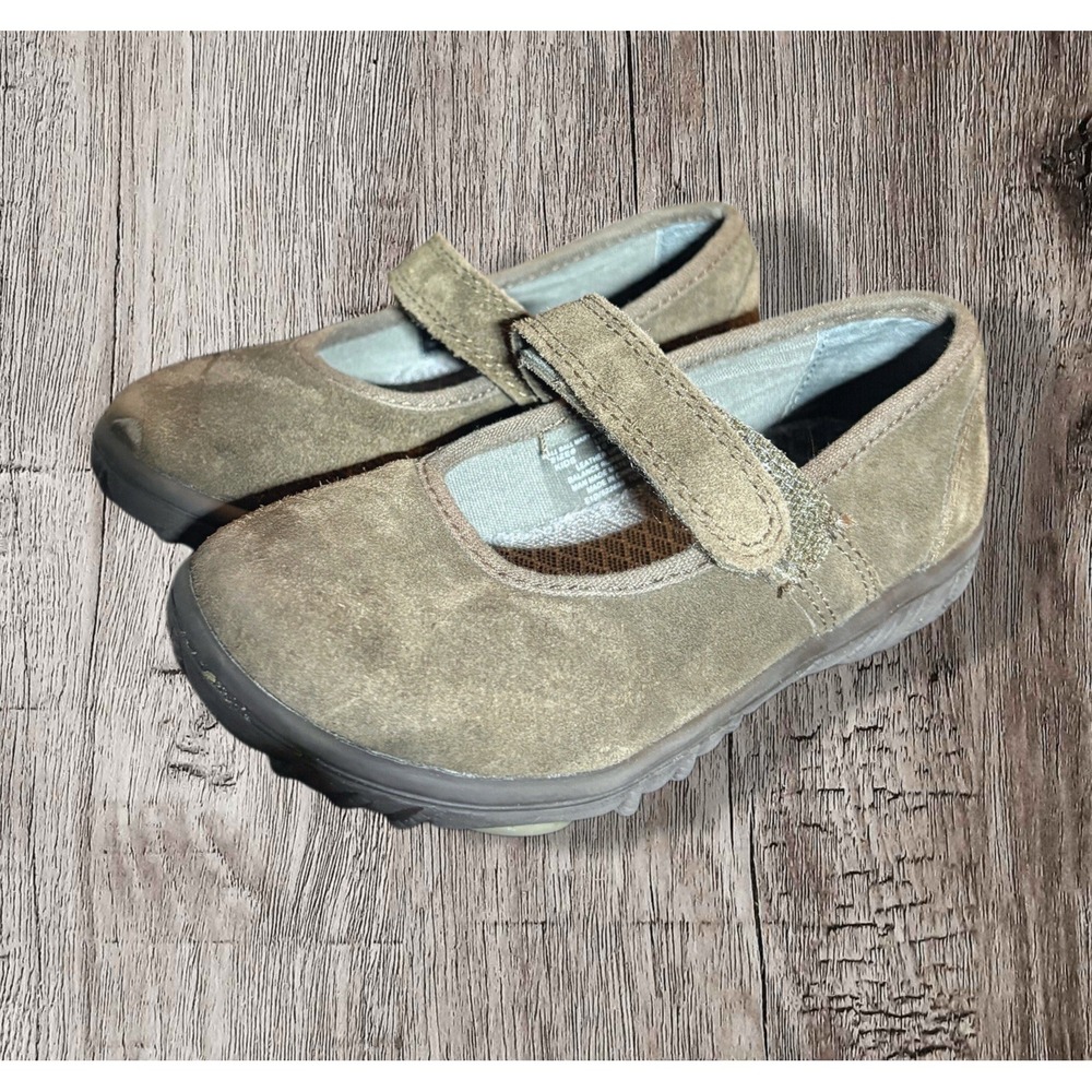 Bogs Wall Ball Toddler Girls Size 10 Brown Mary Jane Waterproof Suede Shoes
